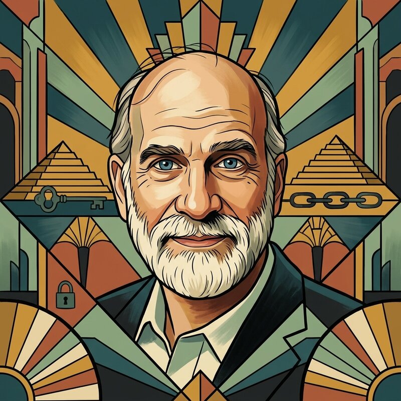 Art Deco portrait of Bruce