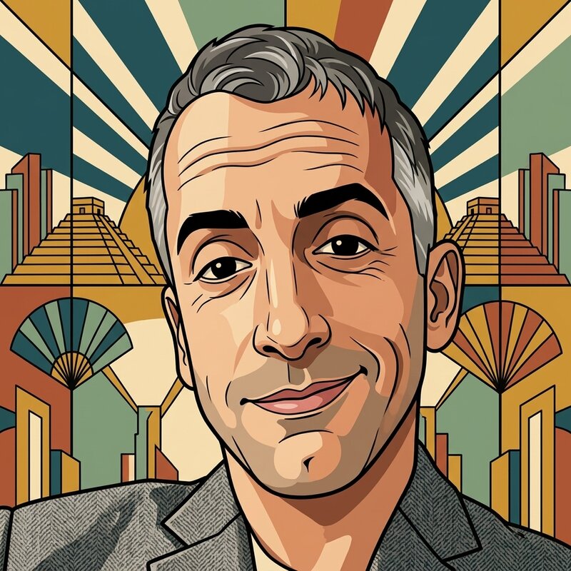 Art Deco portrait of Max